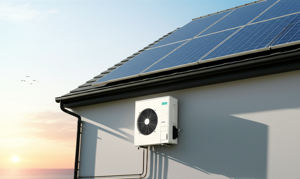 Wärmepumpe mit Solaranlage